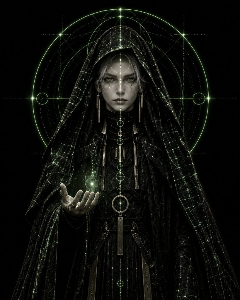 NUMO, the hooded oracle of the Decimal Labyrinth
